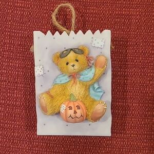 Cherished Teddies "Trick or Treat" 1995 Halloween Treat Bag Figurine